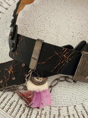 Galliano women Leather Belt